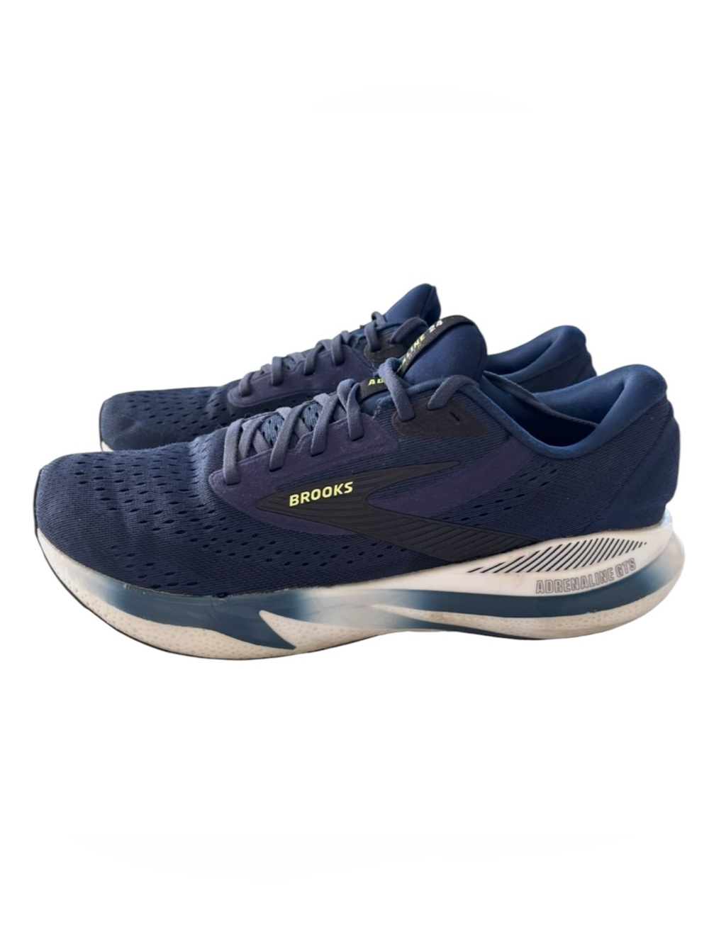 Brooks Navy Blue Adrenaline GTS 24 Running Shoes Sneakers SZ 10.5 Worn 1X